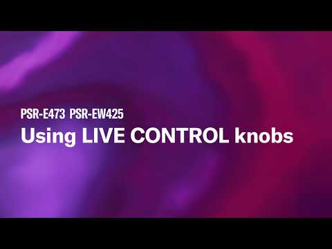 Vidéo Yamaha Portable Keyboard PSR-E473/PSR-EW425 | tutorial video 03. Using LIVE CONTROL knobs
