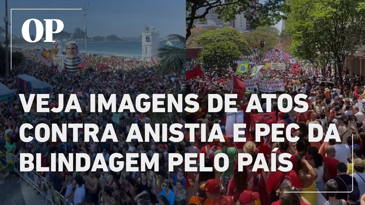 Esquerda vai às ruas em atos contra anistia e PEC da Blindagem em todo o Brasil veja imagens