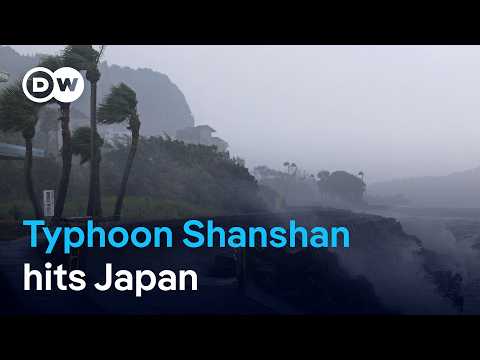 Powerful Typhoon Shanshan makes landfall in southern Japan | DW News