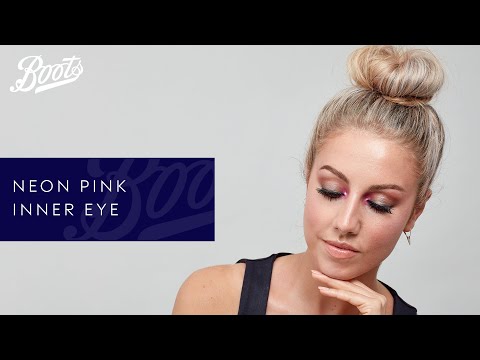boots.com & Boots Promo Code video: Neon pink inner corner eye make-up