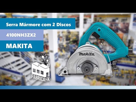 Serra Mármore com 2 Discos 110mm 1300W 127V Makita - Vídeo explicativo
