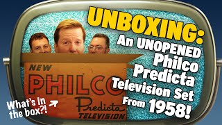 UNBOXING: An UNOPENED Philco Predicta Television Set From 1958! | JEFF DUNHAM