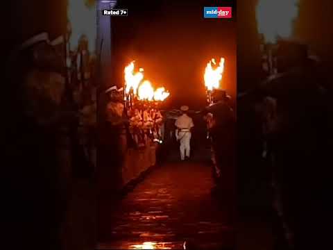 Navi Day 2024 Indian Naval cadets  band perform at Beating Retreat Gateway of India shots