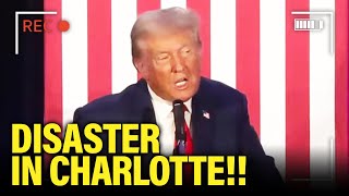 SLURRING Trump STRUGGLES in DISASTER Charlotte Speech