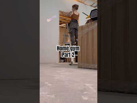 Home gym part 2: framing, drywall, trim #diyhomegym #basementgym #homegymdesign #homegym #basement