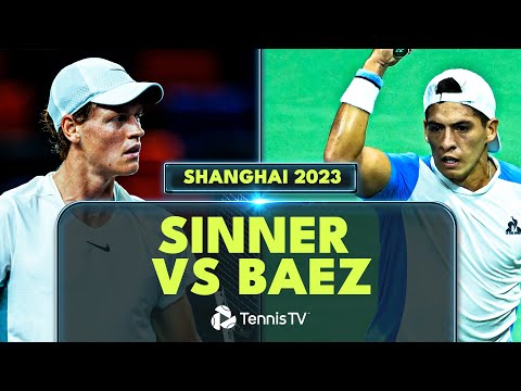 Jannik Sinner vs Sebastian Baez Entertaining Match | Shanghai 2023 Highlights