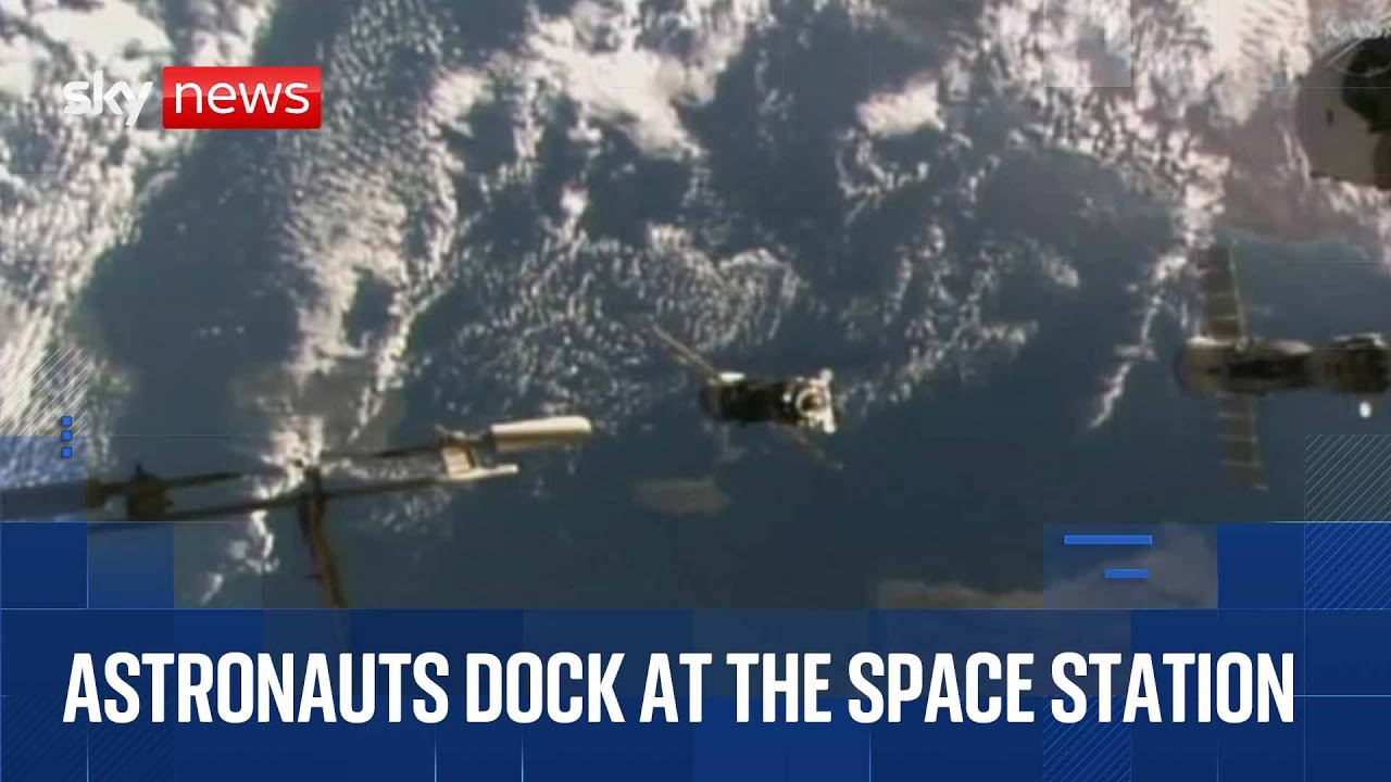 US-Russian crew arrive at the International Space Station