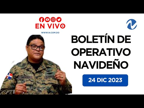 EN VIVO: Primer boletín de operativo navideño 2023