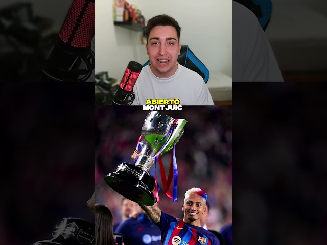 RAPHINHA CRUZA TODO el CAMPO de RODILLAS por ESTO 🤯❤️ #fcbarcelona #futbol