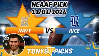 Navy vs. Rice Pick 11/2/24 NCAAF Week 10 Betting Strategy