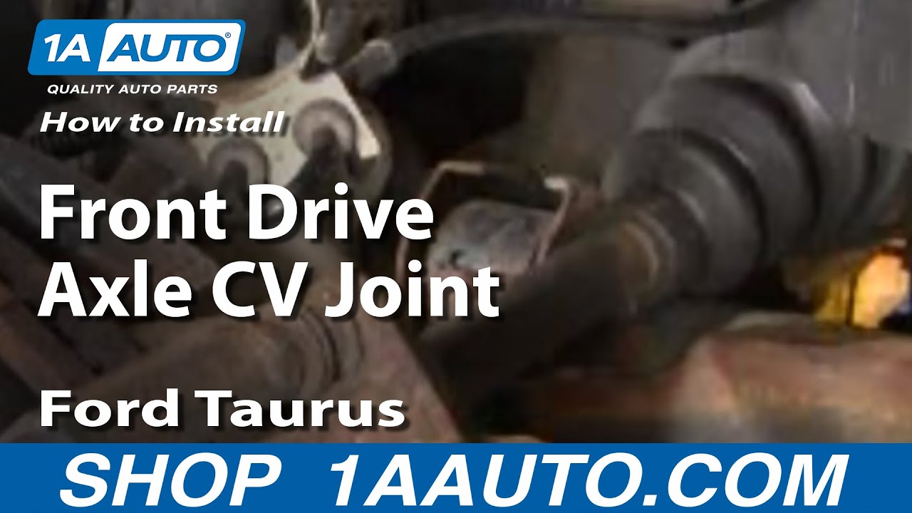 How To Install Replace Front Drive Axle CV Joint Ford ... ford thunderbird front suspension diagram 