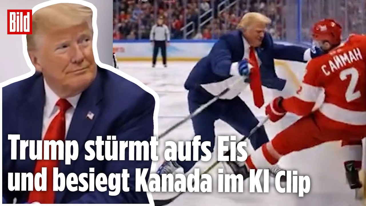 Trump wird digitaler Eishockey-Held im KI-Clip nach USA-Sieg