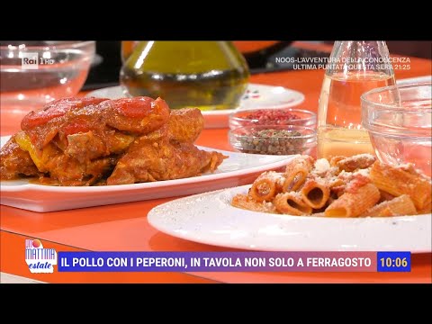 Le ricette di Sora Lella: amatriciana e pollo con i peperoni - Unomattina Estate 05/09/2024