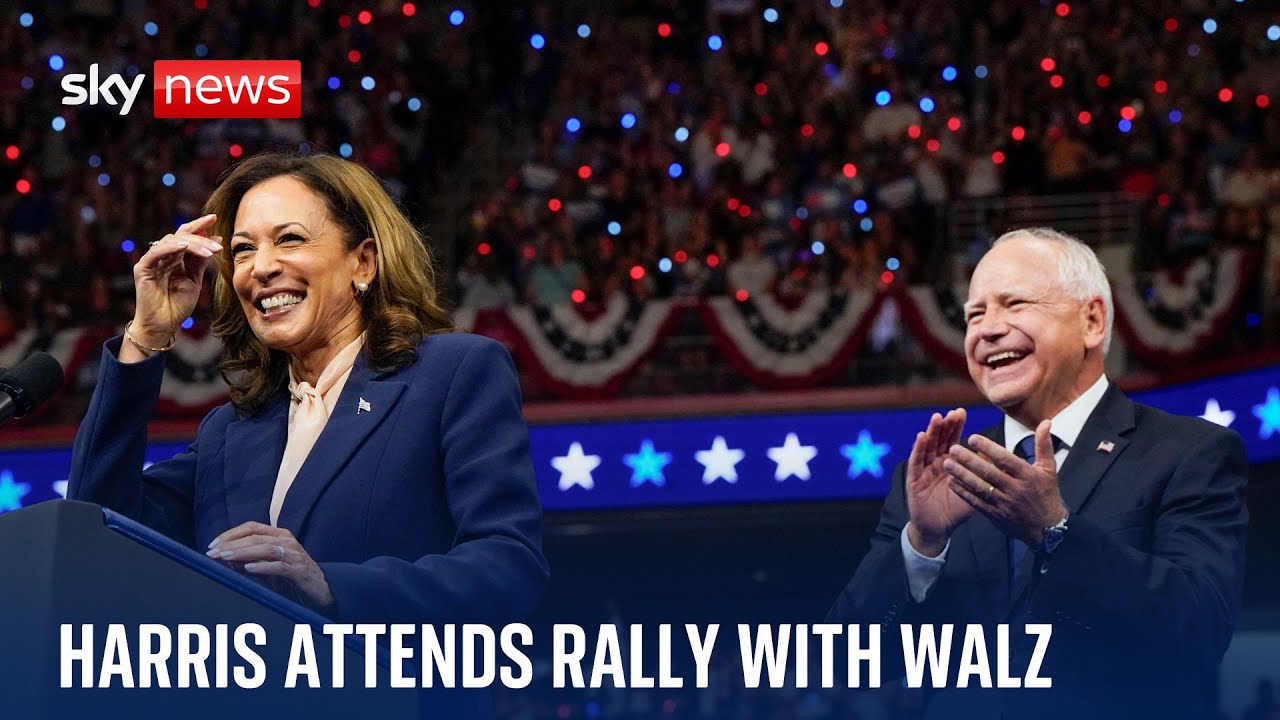 Vice president Kamala Harris holds campaign rally with running mate Tim Walz