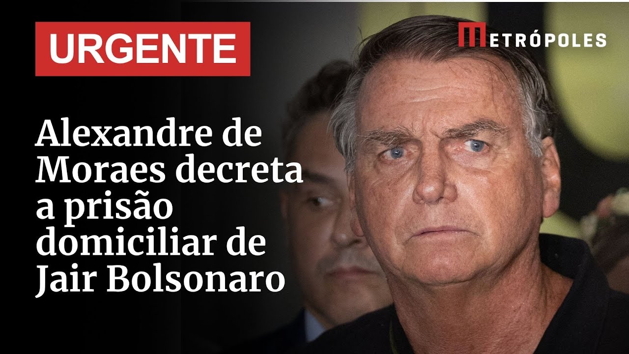 Alexandre de Moraes decreta a prisão domiciliar de Jair Bolsonaro