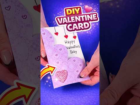 DIY Valentine Card ❤️ Handmade Heart Pop-Up Card for Valentine’s Day  #diy #craft #craftyfun #kids