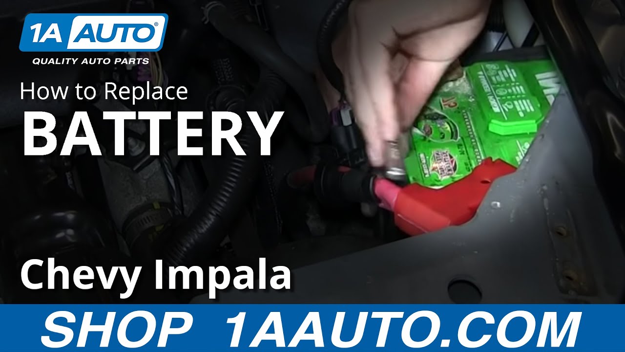 How To Install Replace Dead Battery 2006-12 Chevy Impala ... 2009 pontiac g6 headlight wiring diagram 