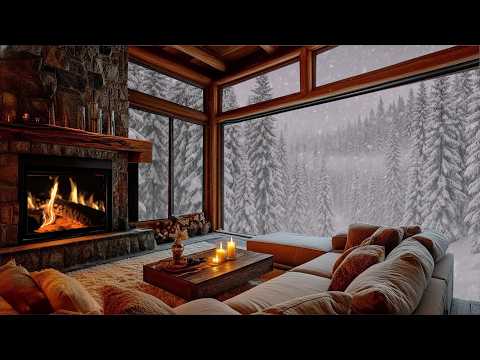 Snowstorm White Noise ❄️ Heavy Blizzard Ambience for Sleep Therapy 🌨️ #live