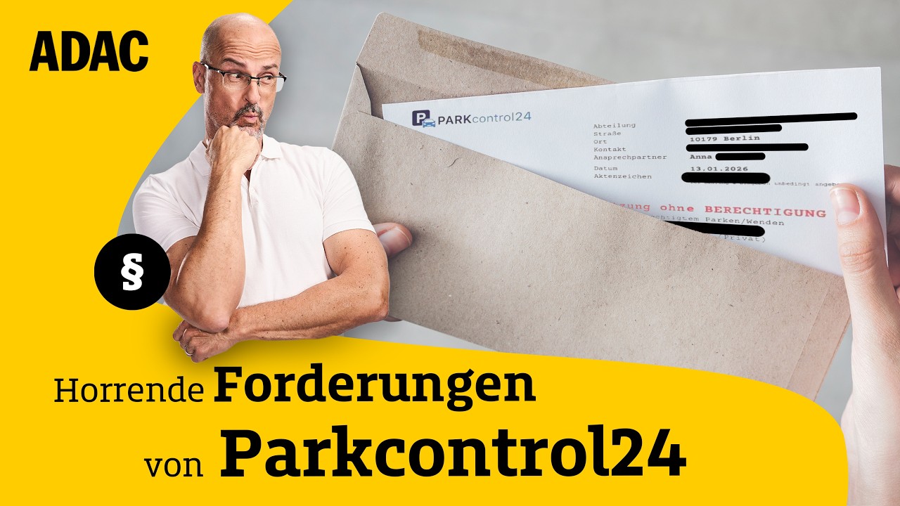 Müsst ihr die Forderungen von PARKcontrol24 bezahlen? | ADAC | Recht? Logisch!