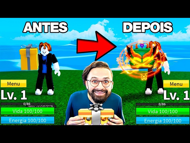 ABRI PRESENTES de ADM numa CONTA LEVEL 1 e VEIO A NOVA DRAGON🐉! Blox Fruits