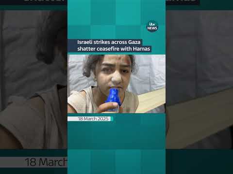 Israel launched airstrikes across Gaza, killing hundreds, according to officials  #itvnews