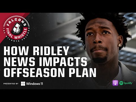 Does Calvin Ridley suspension change Atlanta Falcons offseason plan? | Falcons Final Whistle video clip