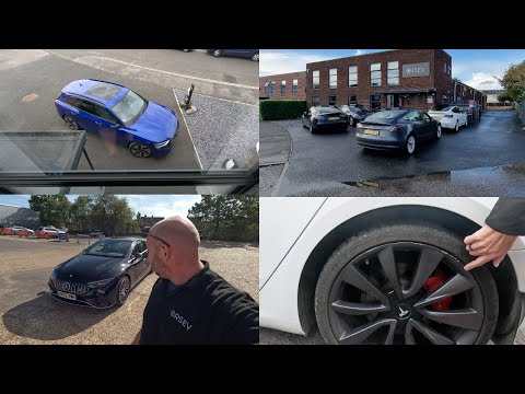 RSEV Electric Vehicle Dealer Ep4 - buying stock / checking a Model 3 / Q8 E-tron / Merc EQE 53 AMG !
