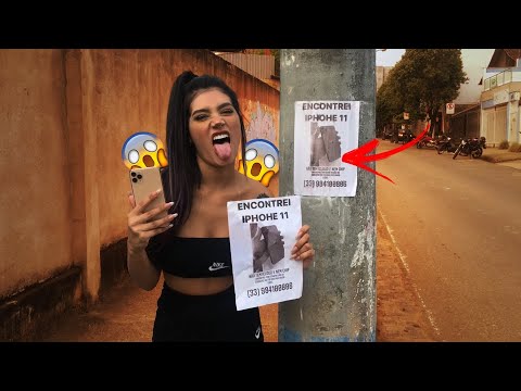 FINGI ENCONTRAR IPHONE 11 PRA VER QUANTOS MENTIROSOS LIGAM! *deu ruim*