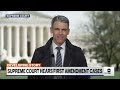 Supreme Court hears freedom of speech on social media cases  - 03:26 min - News - Video