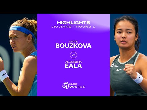 Marie Bouzkova vs. Alexandra Eala | 2024 Jiujiang Round 1 | WTA Match Highlights