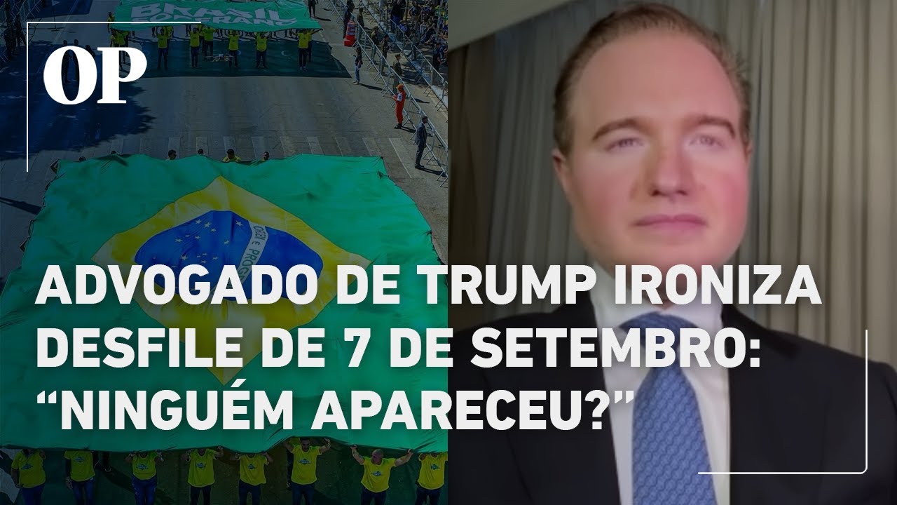 Advogado de Trump ironiza desfile de 7 de setembro do governo Lula: “Ninguém apareceu?”