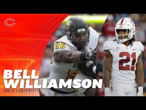 Travis Bell & Kendall Williamson media availability | Chicago Bears video clip