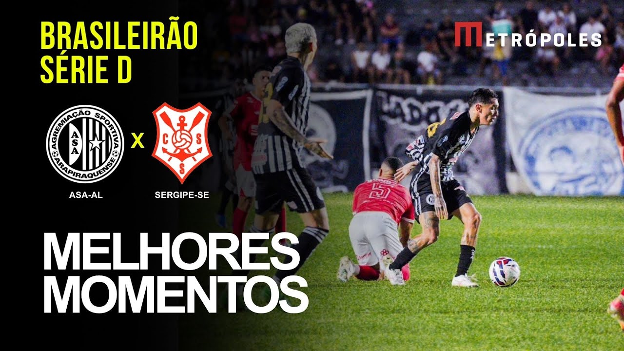 Confira os melhores momentos do jogo entre entre ASA AL X SERGIPE SE pela série D