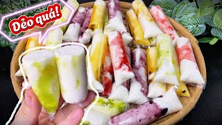 Mát lạnh với SỮA CHUA TÚI TRÁI CÂY dẻo mịn dễ làm mà ngon không tưởng.
