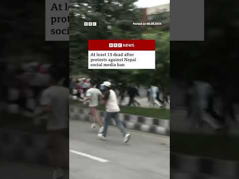 Deadly protests in Nepal against new social media ban. #Nepal #BBCNews