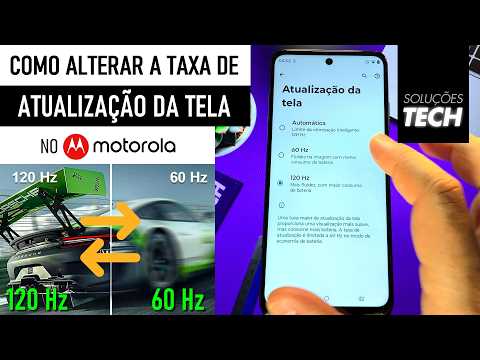 Como Alterar a TAXA de ATUALIZAÇÃO da TELA no MOTOROLA (ATUALIZADO)