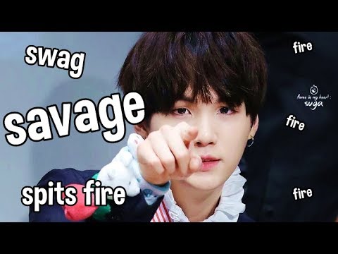 SAVAGE SUGA, the guy who spits fire #AGUSTD