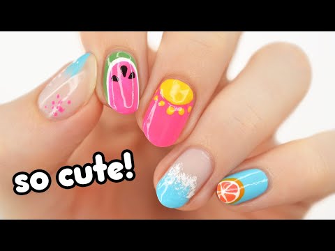 Cute Nail Art For Summer 2021 Using A TOOTHPICK!