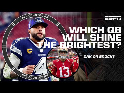 Which QB will have the better game: Brock Purdy or Dak Prescott? 👀 | NFL Countdown