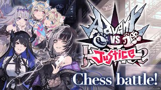 Anime Girls Panic Learning Chess 【Chess Lesson with Advent | #AdVSJus 