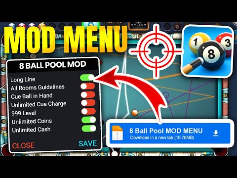 🔴 8 Ball Pool MOD MENU – Líneas Largas y Mega Power en 8 Ball Pool 2024 MOD Menu (Android/iOS)