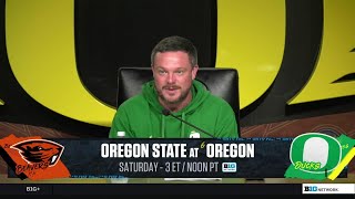 Dan Lanning Previews Game vs. Oregon State & Recaps Win vs. Northwestern  | Oregon Football