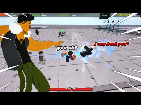 fighting the entire server with Garou | The Strongest Battlegrounds (Roblox)