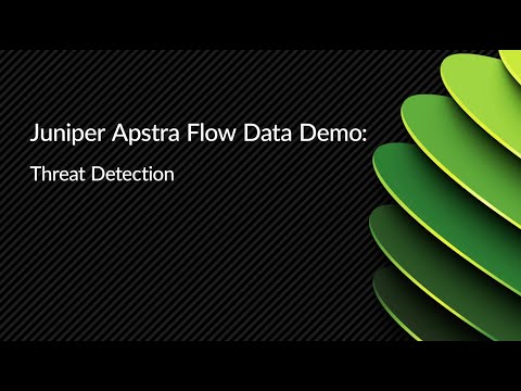 Juniper Apstra Demo: Threat Detection with Flow Data
