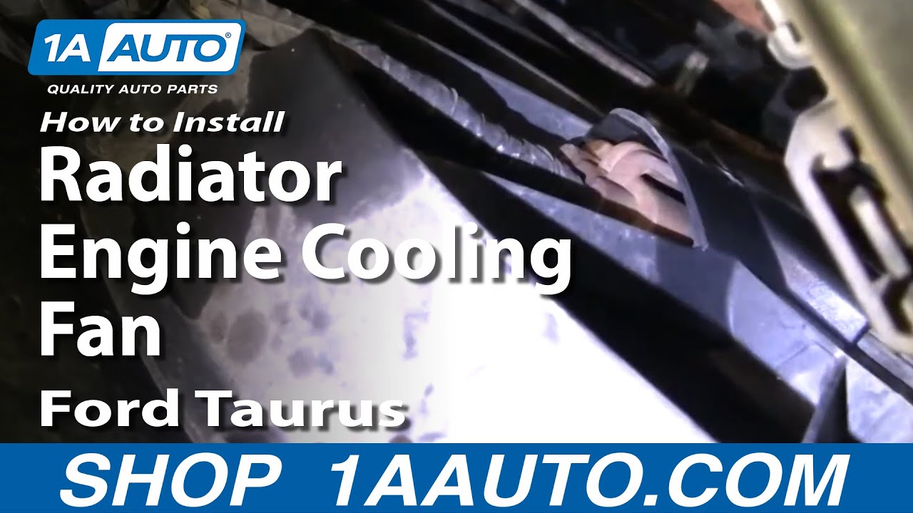How To Install Replace Radiator Engine Cooling Fan Ford 96 ... google 1999 ford e350 fuse box diagram 
