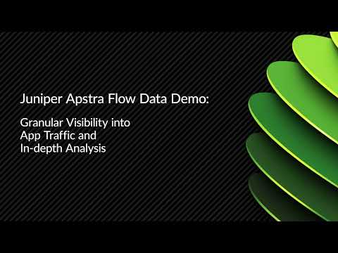 Juniper Apstra Flow Data Demo: Granular Visibility into App Traffic and In-Depth Analysis