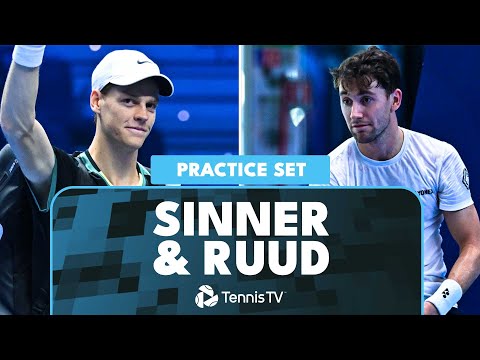 Jannik Sinner & Casper Ruud: Full Practice Set | Nitto ATP Finals 2024