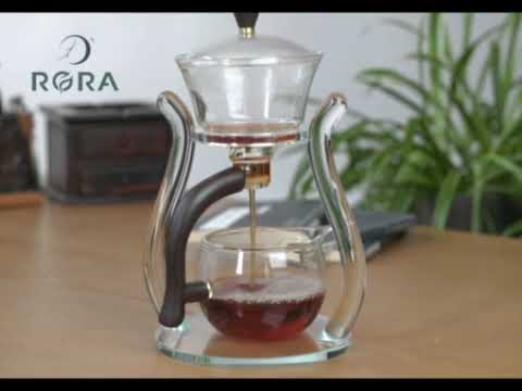 RORA Glass Teapot Set Glass Automatic Lazy Magnetic Kungfu Teapot Suit