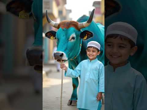 Ma Sha Allah! 💖 A beautiful and heart-touching moment #cute #baby #comedy #funny #cow