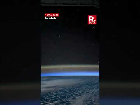 NASA Shares Video Showing Satellites Dancing Across The Green-Orange Predawn Horizon